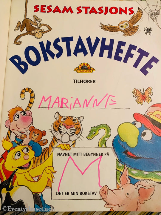 Sesam Stasjons Bokstavhefte (Hobbybok). 1996. Brukt. Hobbybok