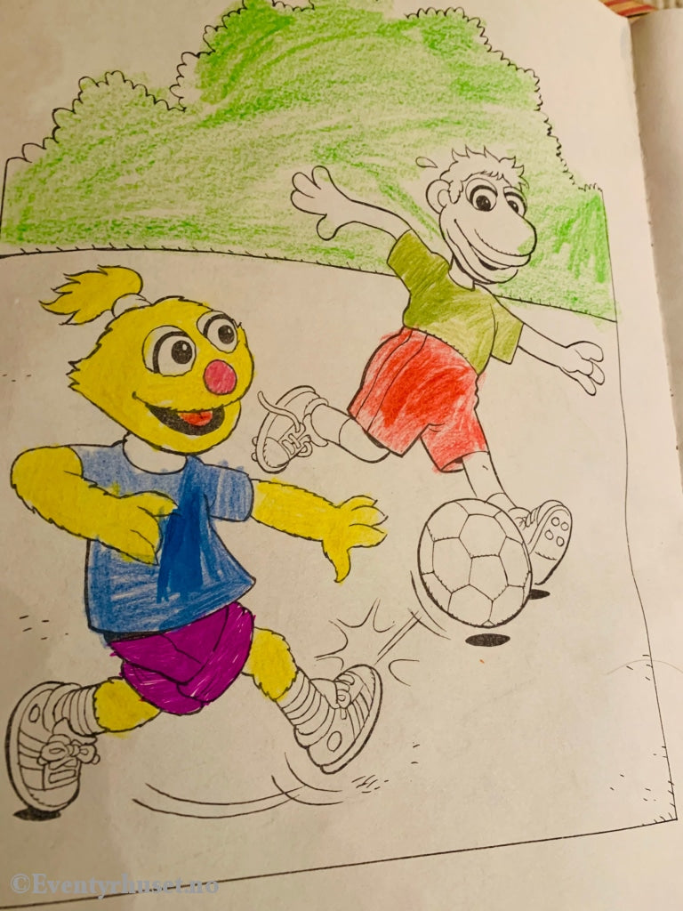 Sesam Stasjons Malebok (Hobbybok). 1996. Brukt. Hobbybok