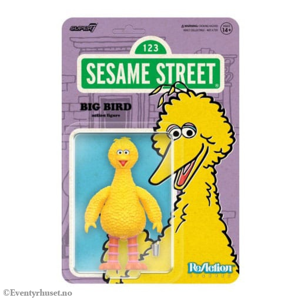 Sesame Street ReAction Action Figure Wave 03 Big Bird 10 cm. Mint In Sealed Box (MISB)! Actionfigur