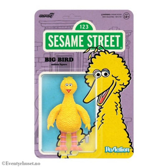 Sesame Street ReAction Action Figure Wave 03 Big Bird 10 cm. Mint In Sealed Box (MISB)! Actionfigur