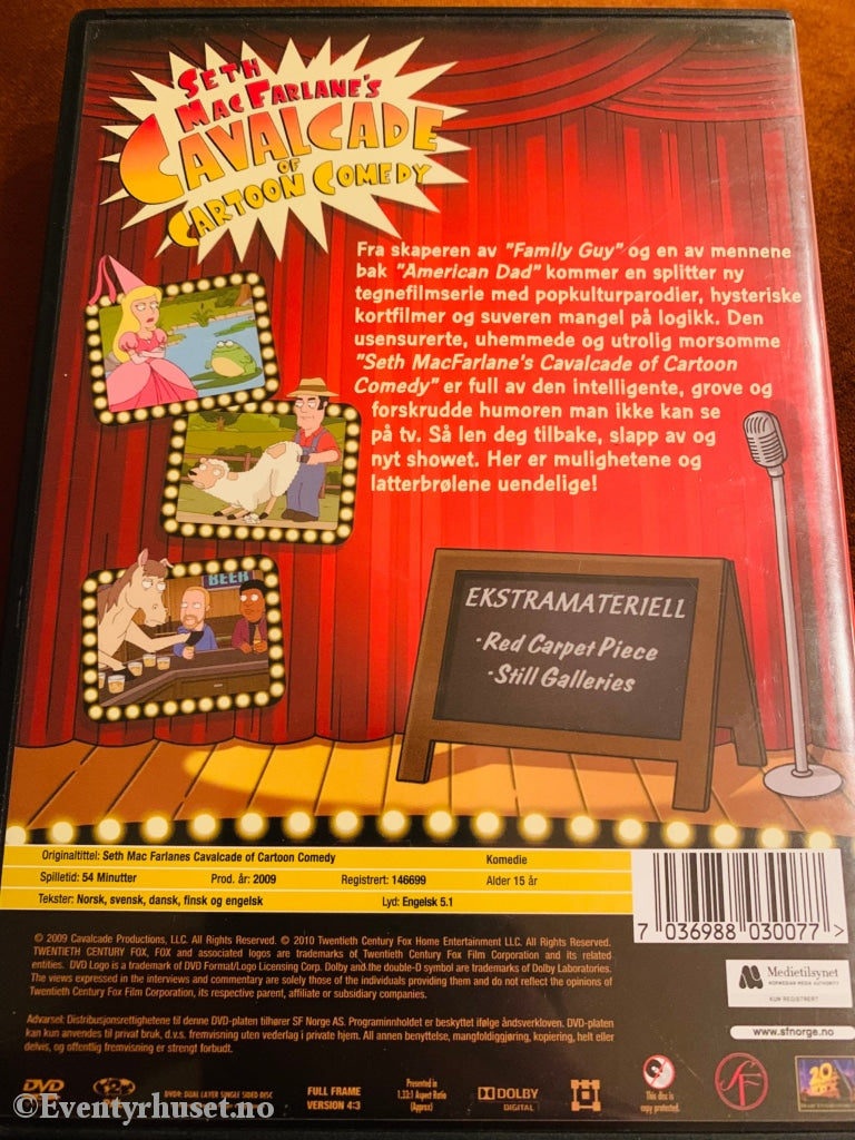 Seth Macfarlanes Cavalcade Of Cartoon Comedy. Dvd. Dvd