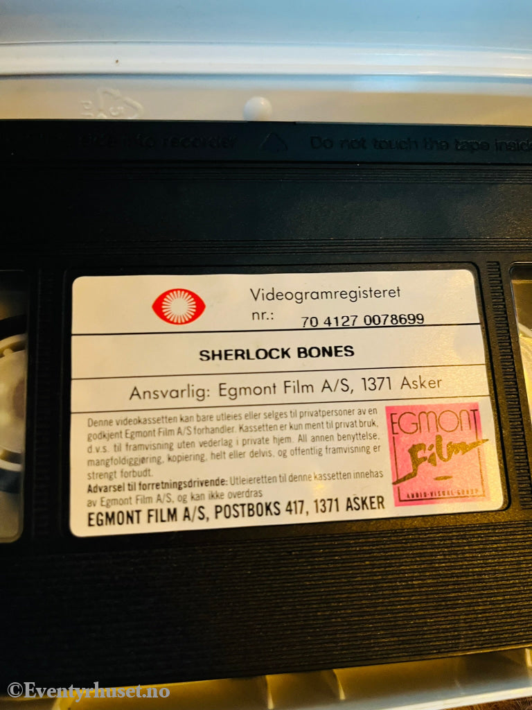 Sherlock Bones. 1994. Vhs. Vhs