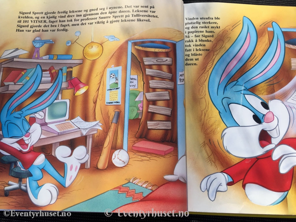 Sigurd Sprett Og Den Store Lekse-Jakten. 1990. Tiny Toon Adventures. Fortelling