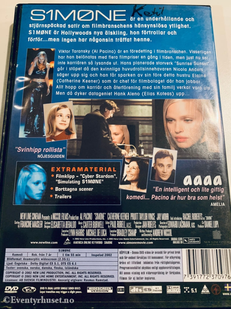 Simone. 2002. Dvd. Dvd
