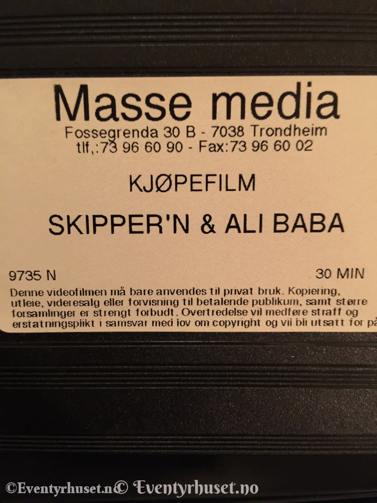 Skippern & Ali Baba. Vhs. Vhs