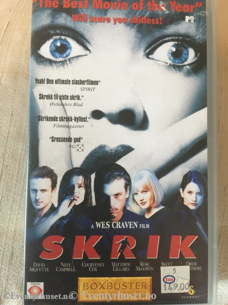 Wes Craven´s Skrik. 1996. Vhs. Vhs
