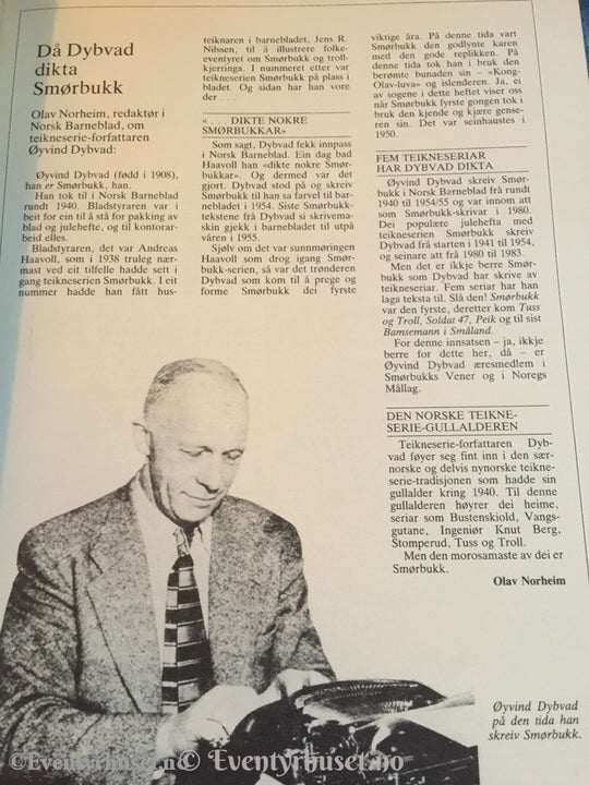 Smörbukk - 1984. Nm. Tegneserieblad