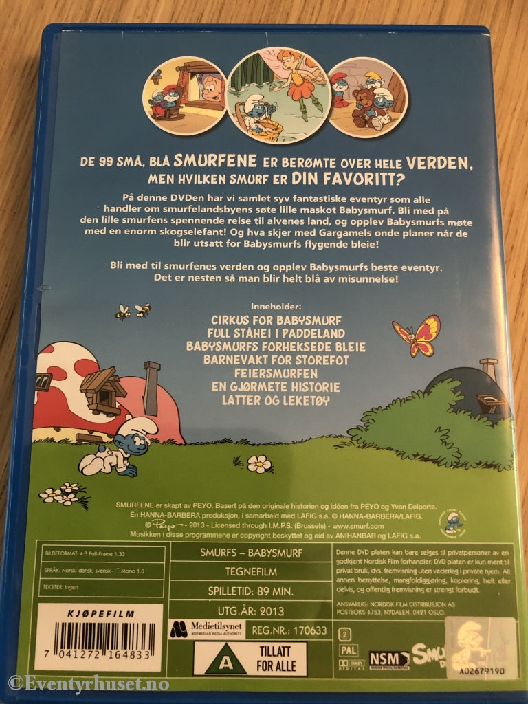 Smurfene - Babysmurf. 2013. Dvd. Dvd