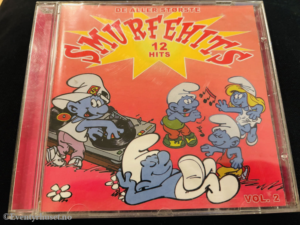 Smurfene - De aller største smurfehits Vol. 2. Barne-CD.