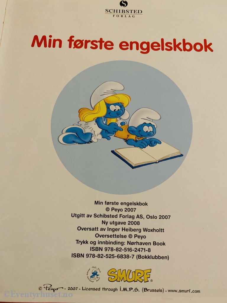 Smurfene. Min Første Engelskbok. Fortelling