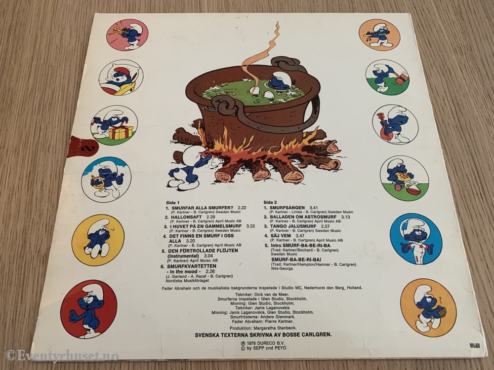 Smurferna Och Fader Abraham. 1978. Lp. Lp Plate