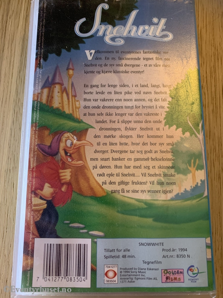 Snehvit. 1994. Vhs. Vhs