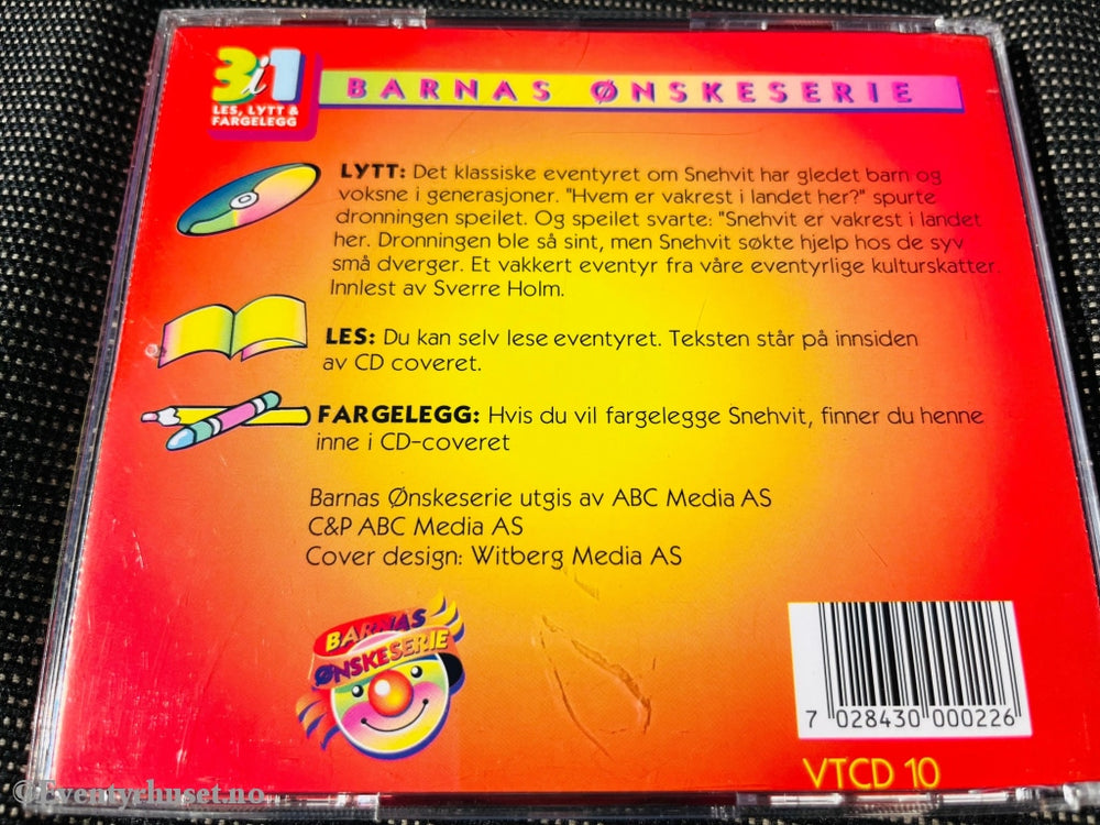 Snehvit - 3 I 1. Cd. Lydbok