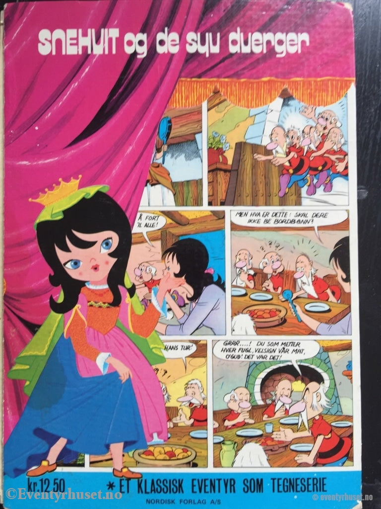 Snehvit Og De Syv Dverger. 1972. Eventyrbok