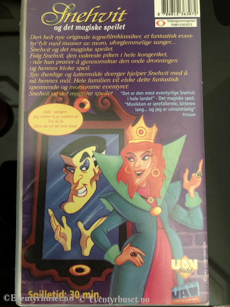 Snehvit Og Det Magiske Speilet. Vhs. Vhs