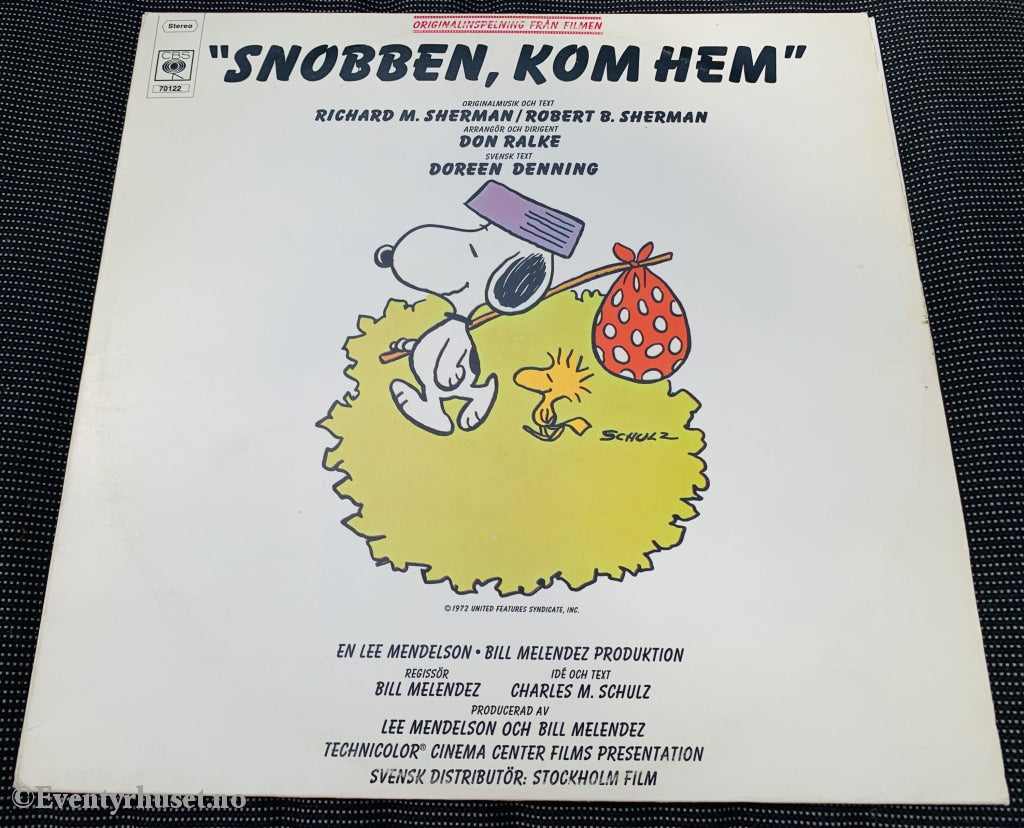 Snobben Kom Hem. 1972. Lp. (Snoopy/knøttene). Lp Plate