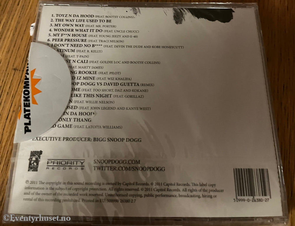 Snoop Dogg. 2011. Doggumentary.CD. Ny i plast! CD