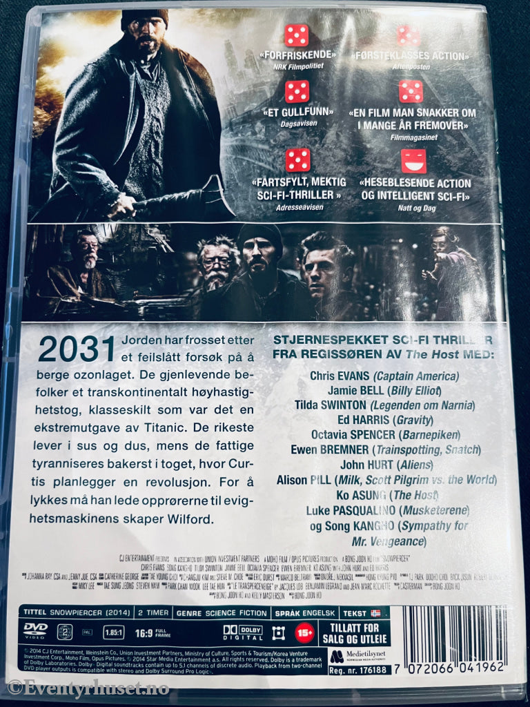 Snowpiercer. 2014. Dvd. Dvd