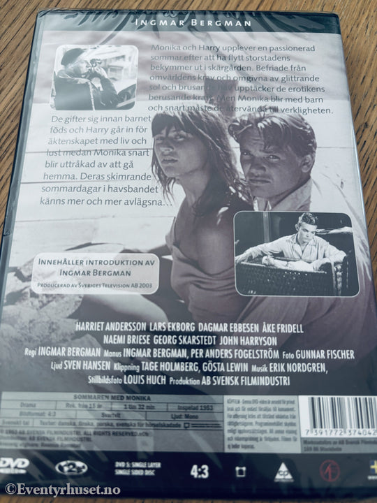 Sommaren med Monika (1953). DVD. Ny i plast!