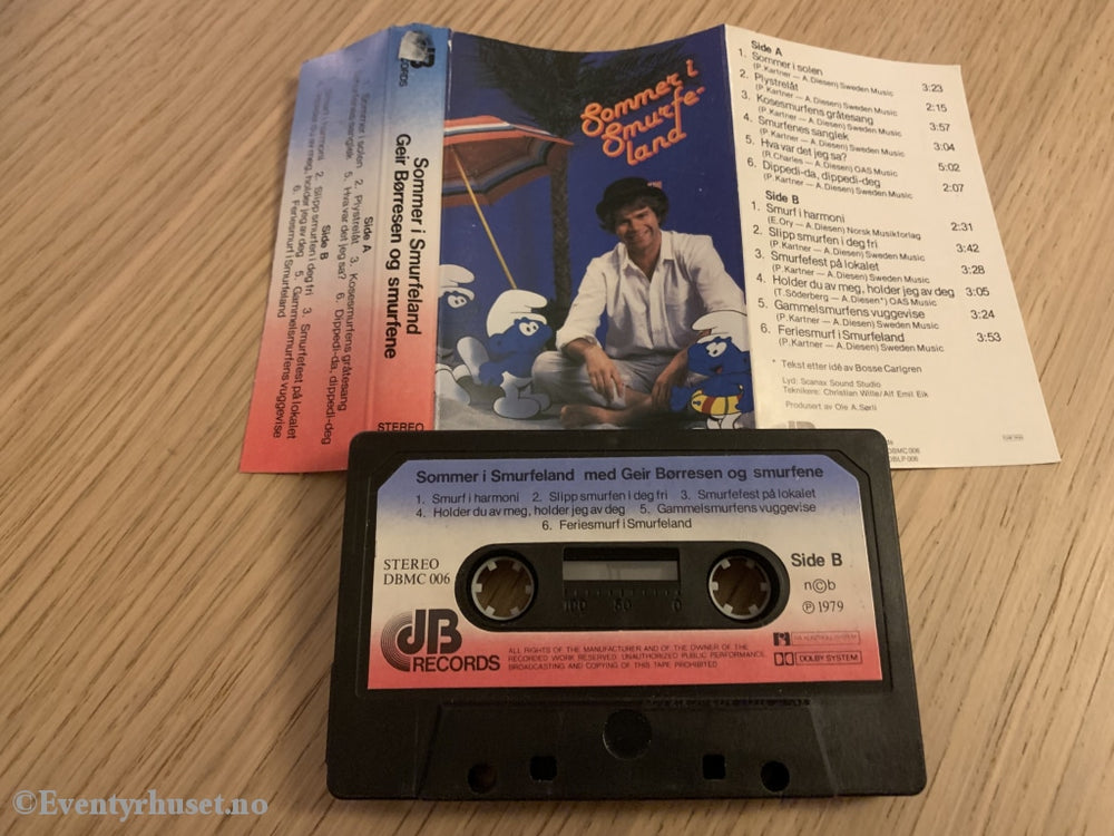 Sommer I Smurfeland. Geir Børresen Og Smurfene. Kassett. Kassett (Mc)
