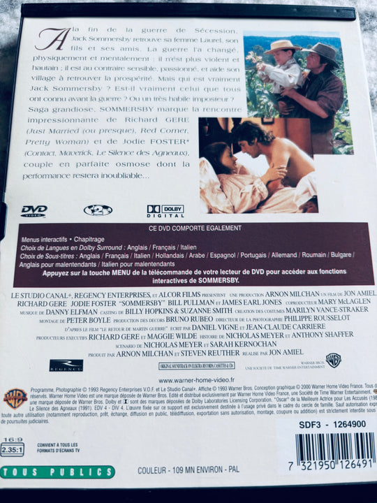 Sommersby. DVD snapcase.