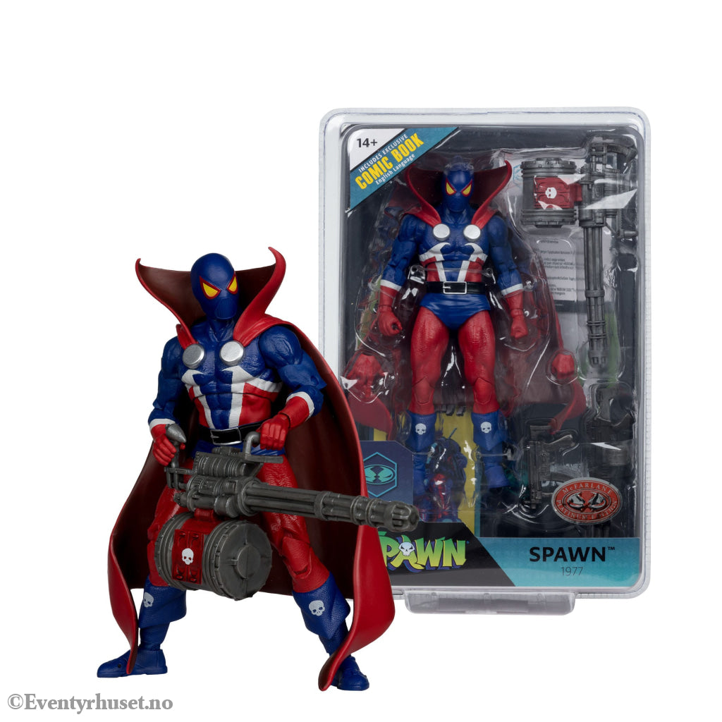 Spawn Page Punchers Action Figure Spawn 1977 Red and Blue (Chase) Red Platinum Edition 18 cm. Mint In Sealed Box