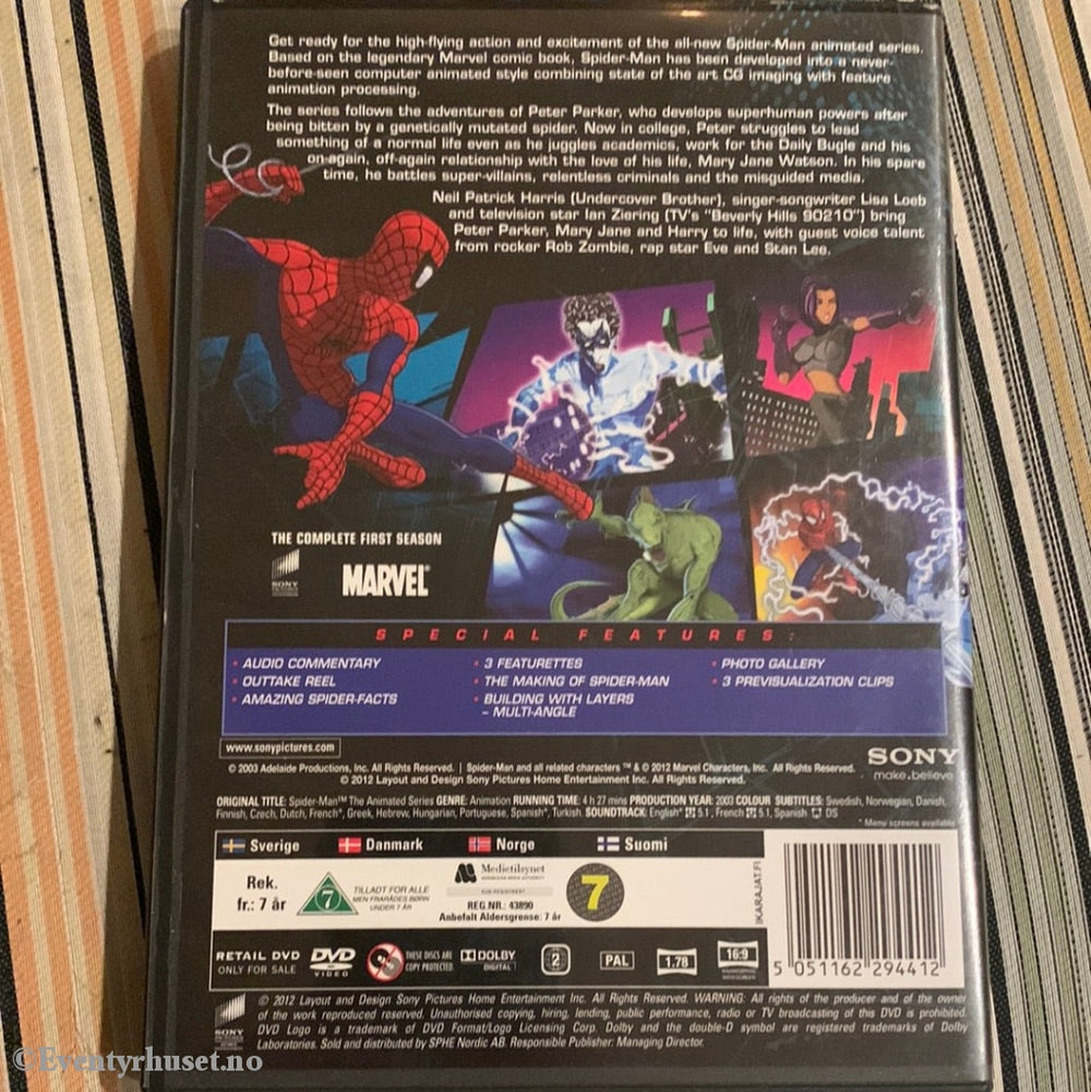 Spiderman - The Animated Series. Sesong 1. Dvd. Dvd
