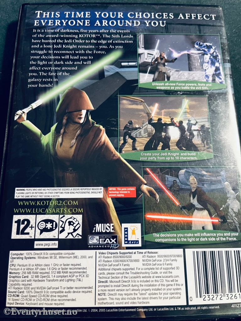 Star Wars - Knights Of The Old Republic Sith Lords. Pc Spill. Spill