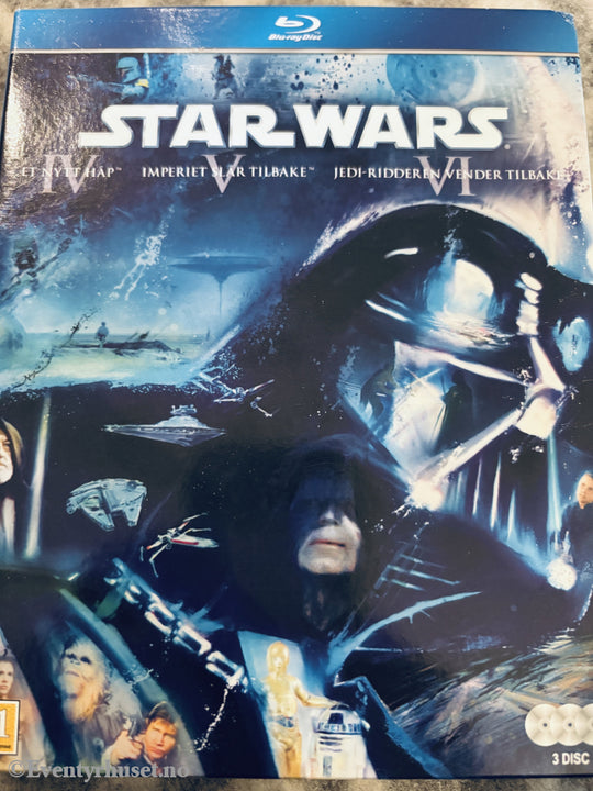 Star Wars Original Trilogy (IV, V, VI). Blu-ray.