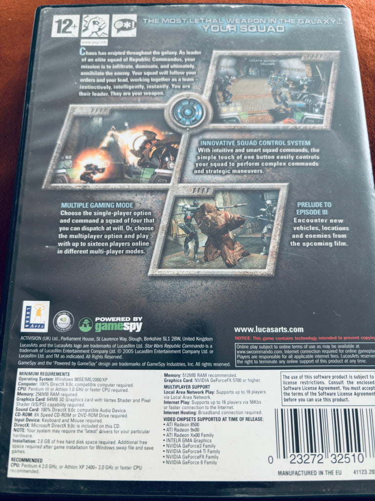 Star Wars: Republic Commando. PC spill.