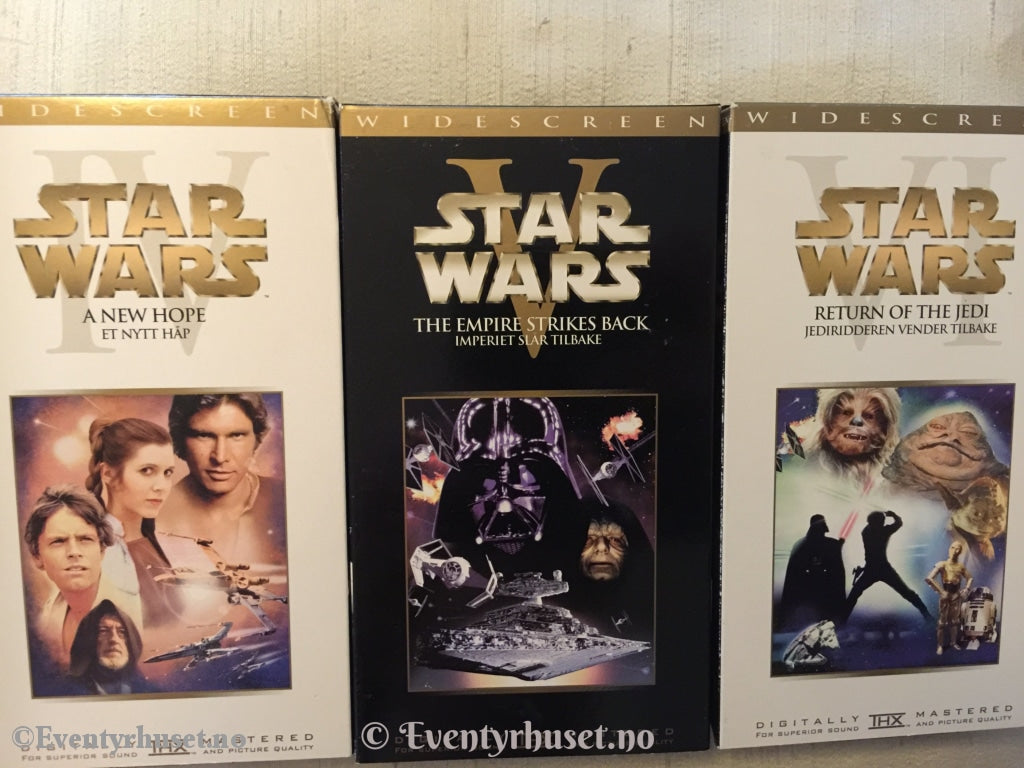 Star Wars Samleboks. 3 X Vhs. Vhs