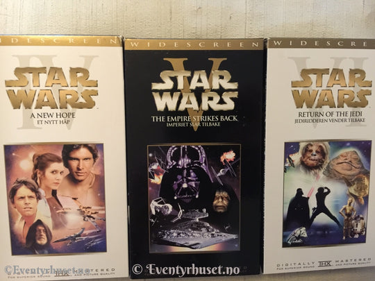 Star Wars Samleboks. 3 X Vhs. Vhs