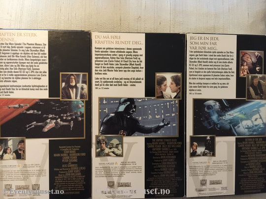 Star Wars Samleboks. 3 X Vhs. Vhs