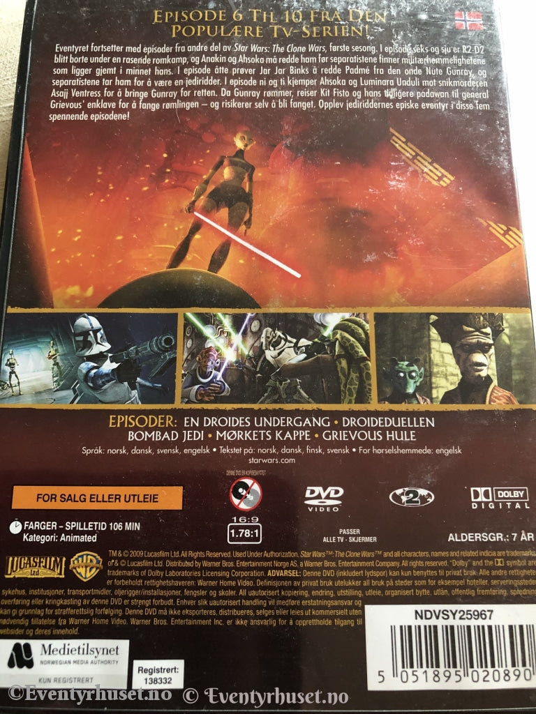 Star Wars. The Clone Sesong 1 - Del 2. 2006. Dvd. Dvd