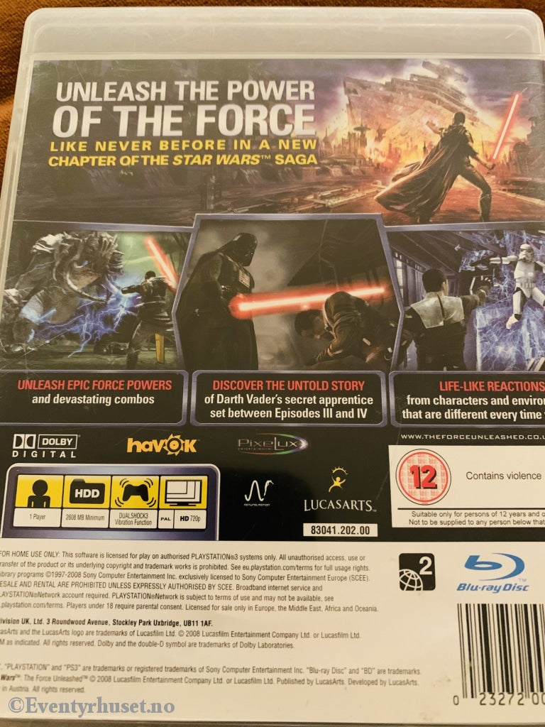 Star Wars - The Force Unleashed. Ps3. Ps3