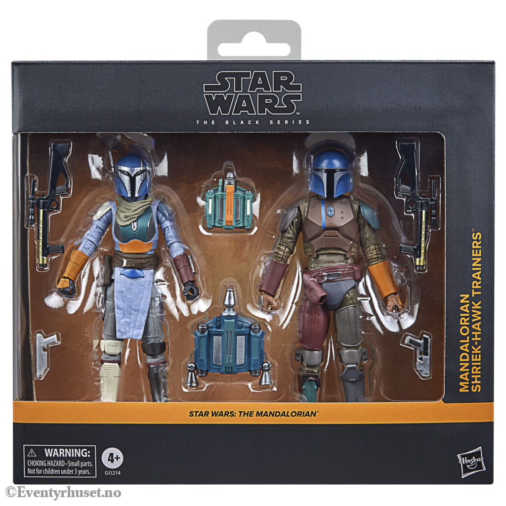 Star Wars: The Mandalorian Black Series Action Figure 2-Pack Mandalorian Shriek-Hawk Trainers 15 cm. Mint In Sealed Box