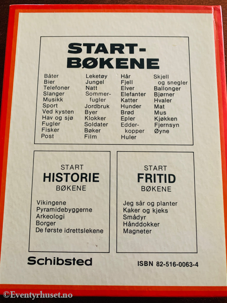 Start-bøkene. Skjell og snegler. 1980-tallet. Barnebok.