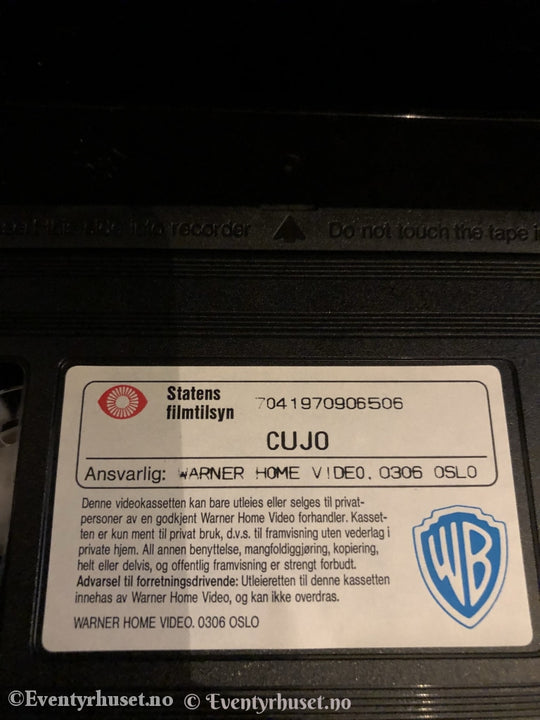 Stephen King. Cujo. 1983. Vhs. Vhs