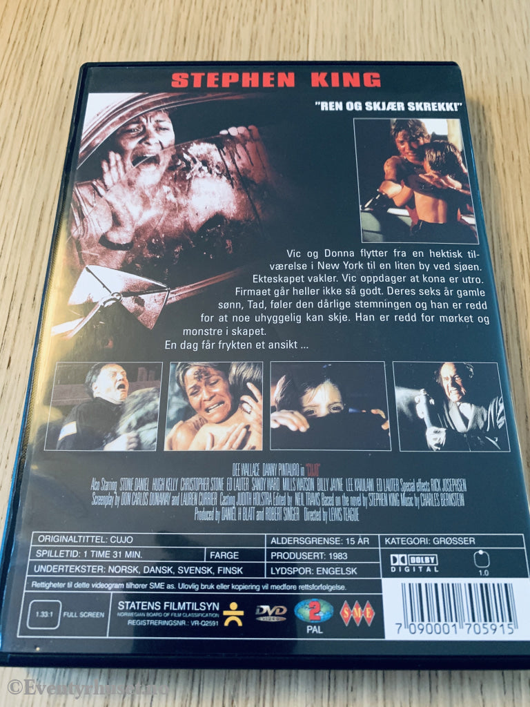 Stephen Kings Cujo. 1983. Dvd. Dvd