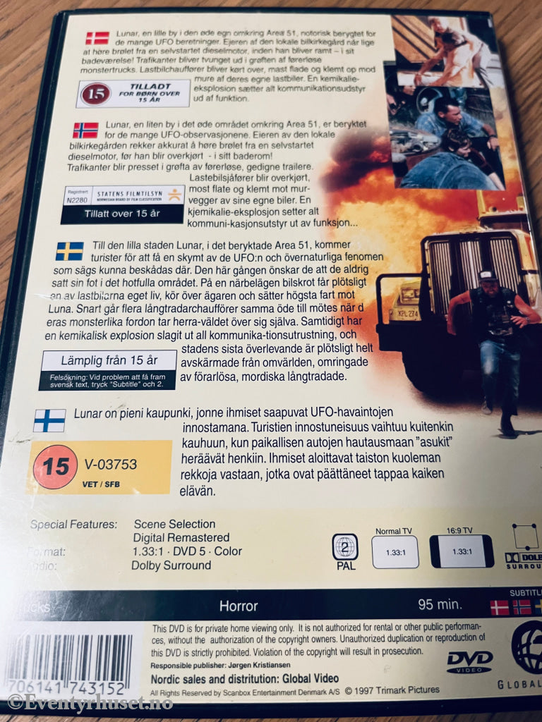 Stephen King’s Trucks. 1997. Dvd. Dvd