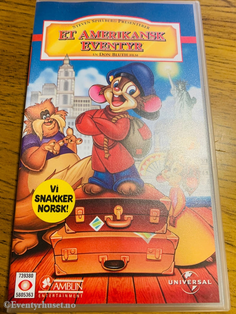 Steven Spielberg Presenterer Et Amerikansk Eventyr. 1986. Vhs. Vhs