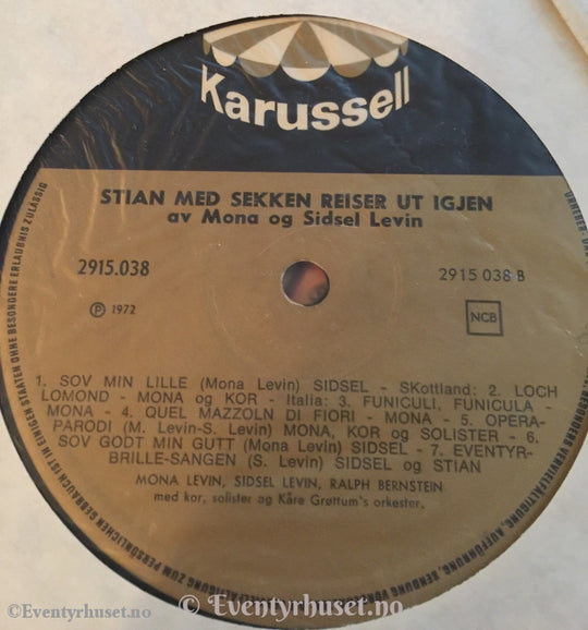 Stian Med Sekken Reiser Ut Igjen. 1971. Dobbelt Lp. Lp Plate