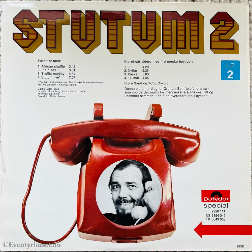 Stutum 2. 1973. Lp. Lp Plate