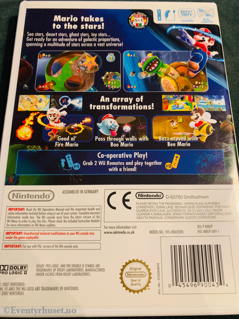 Super Mario Galaxy. Nintendo Wii.