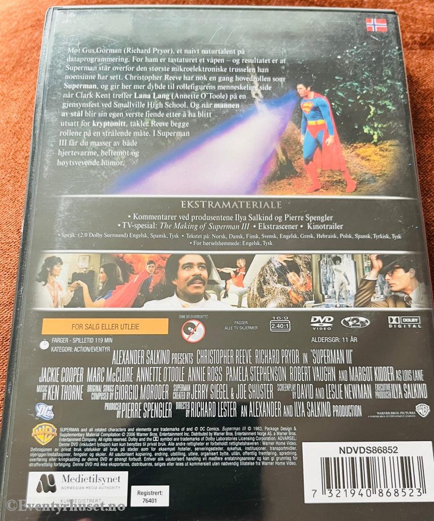 Superman 3. Deluxe Edition. 1983. Dvd. Dvd