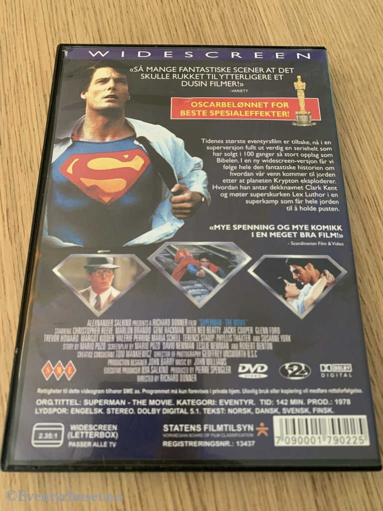 Superman - The Movie. 1978. Dvd. Dvd