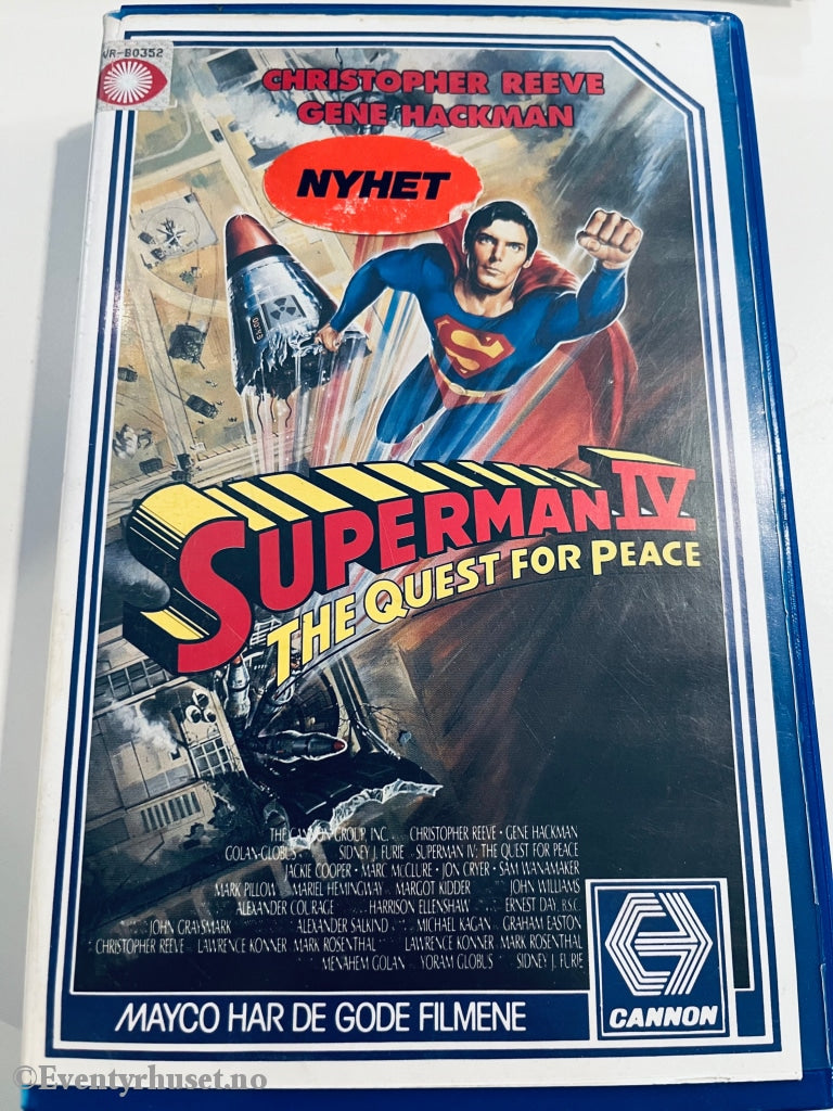 Supermann Iv. The Quest For Peace. 1986. Vhs Big Box.