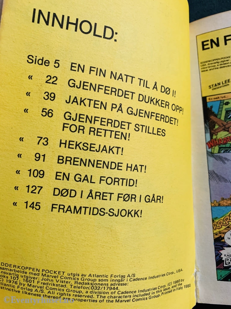 Superserie-Pocket 4: Edderkoppen - Nettkasteren Stirrer På Deg. 1980. Tegneserieblad