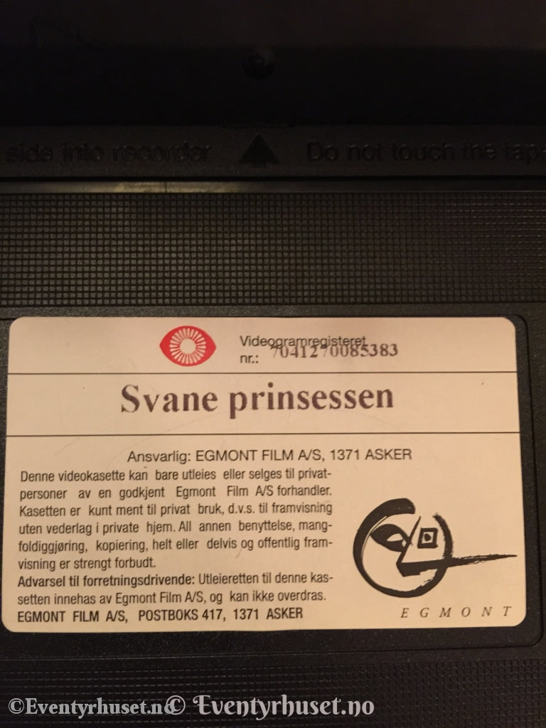 Svaneprinsessen. 1997. Slottets Hemmelighet. Vhs. Vhs