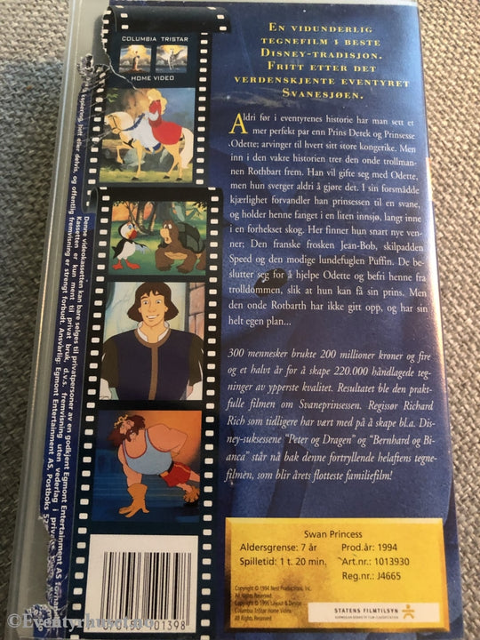 Svaneprinsessen (Cinema Club Versjonen). 1994. Vhs. Vhs
